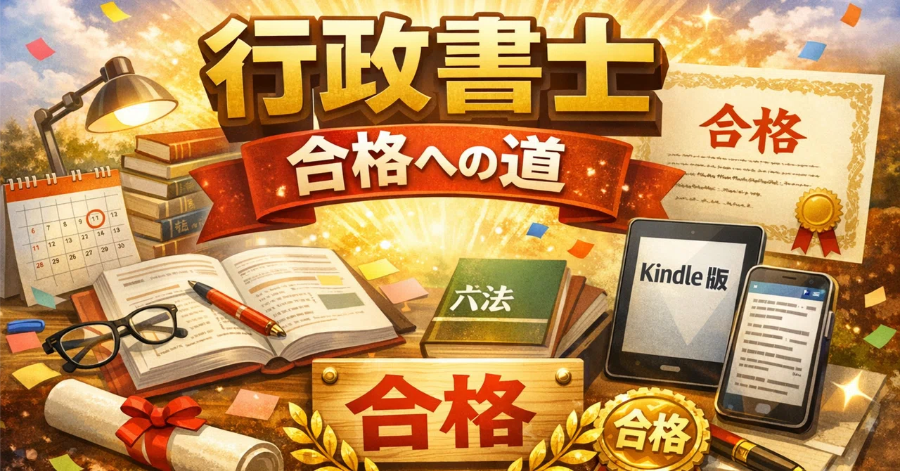 行政書士試験で使った教材（最新年度）を全部紹介してみた！！｜資格
