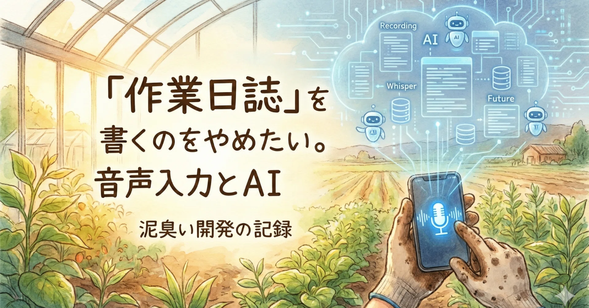 作業日誌」を書くのをやめたい。音声入力とAI｜FE_sekiguchi