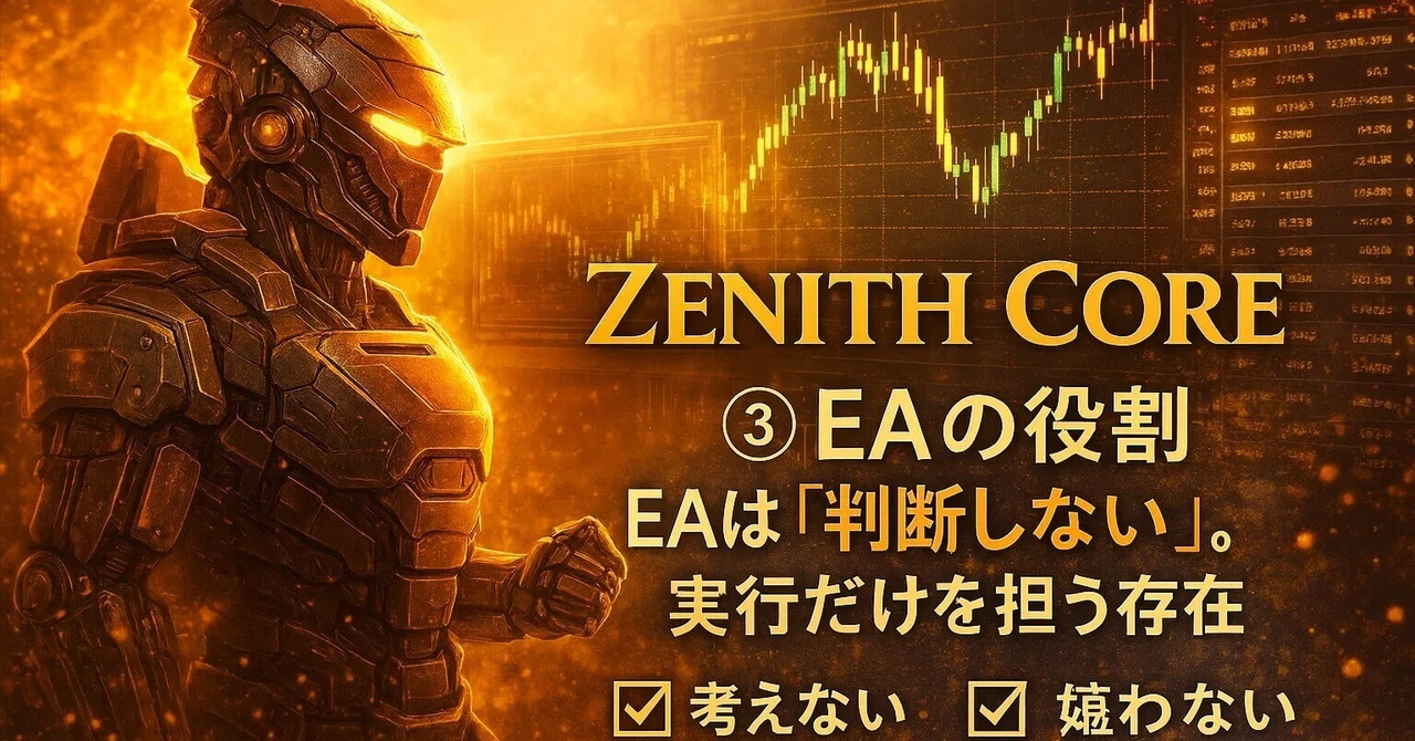ZENITH CORE｜③ EAの役割── EAは「判断しない」。実行だけを担う存在｜ZENITH CORE