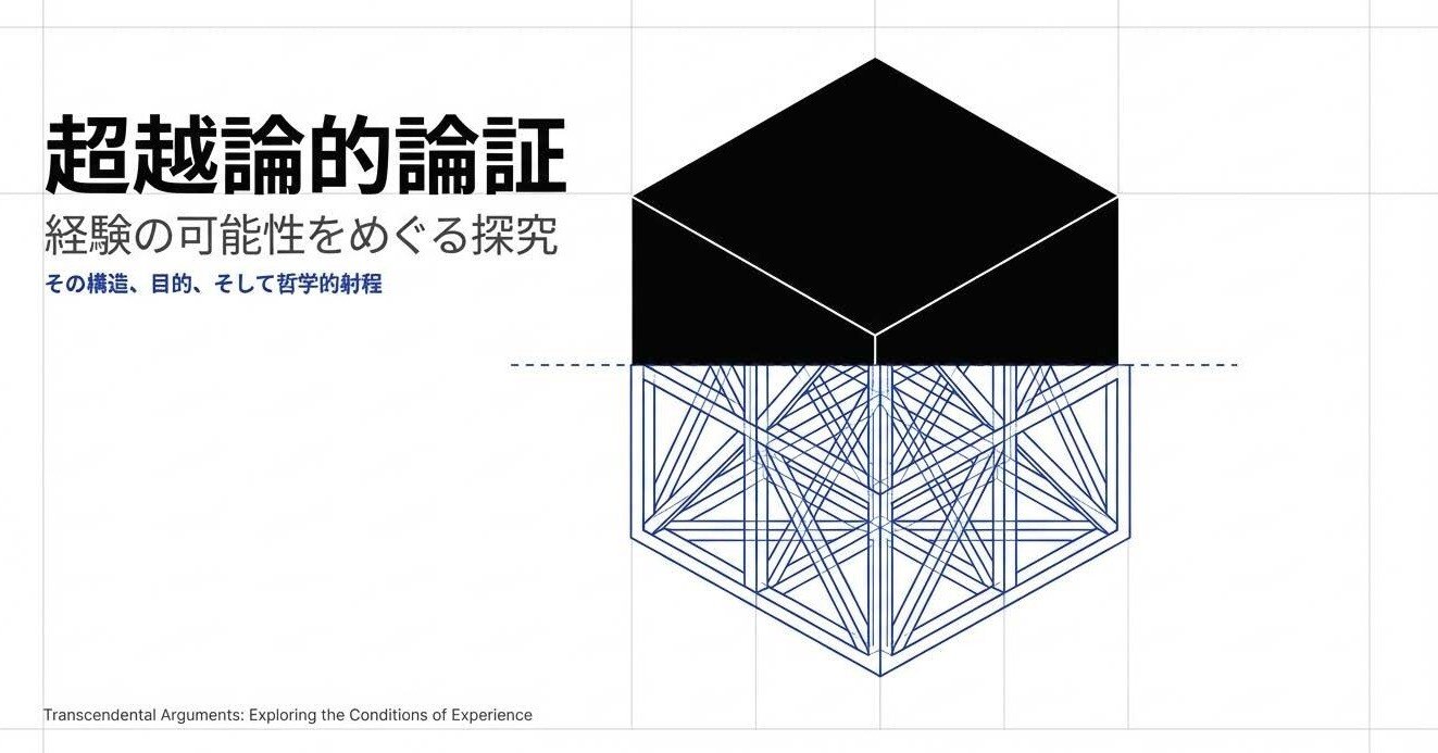 超越論的論証 : 経験の可能性をめぐる探究ーその構造、目的、そして