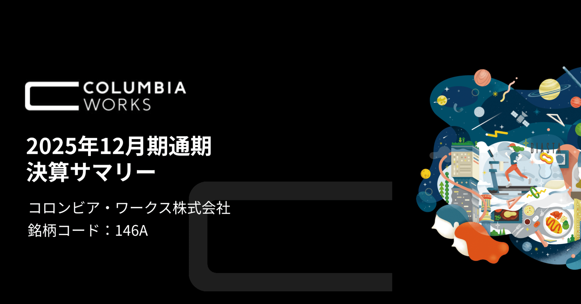 2025年12月期通期決算サマリー｜コロンビア・ワークス（146A）IR