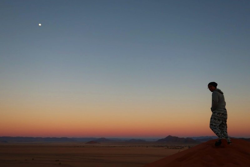 砂漠　夕方
