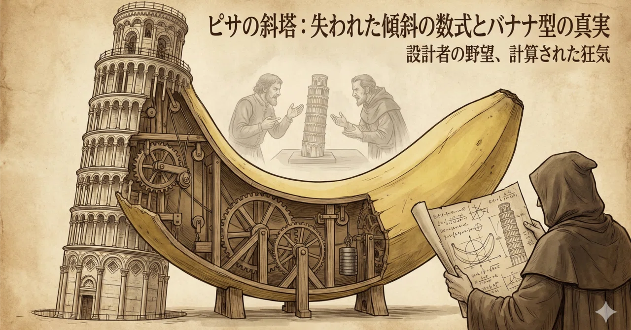o74 fiction_失われた「傾斜の数式」：ピサの斜塔、設計者の野望と