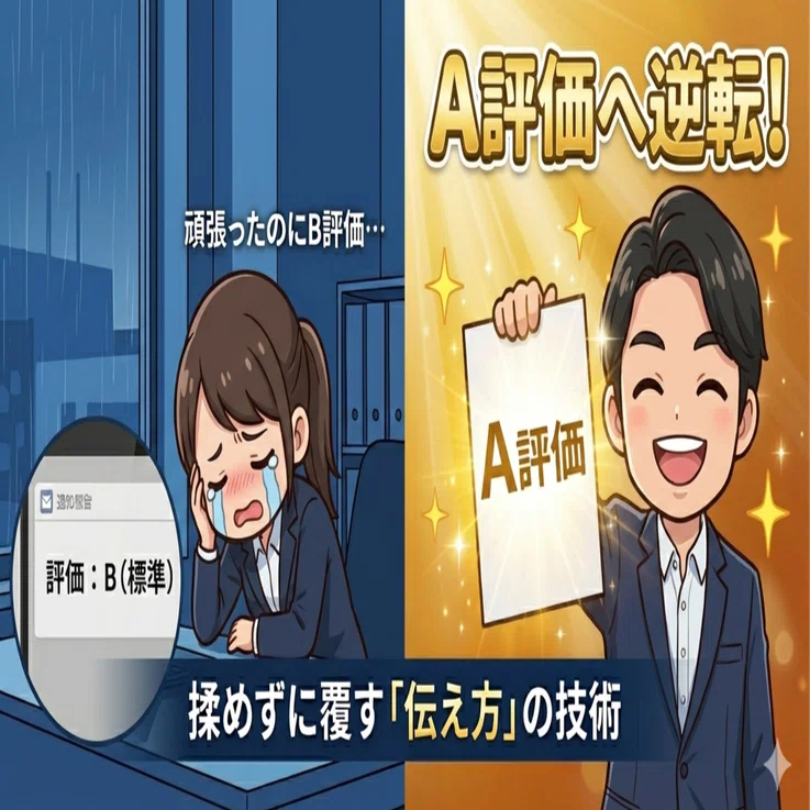 完全版】「頑張ったのにB評価」をAに変える。上司と揉めずに不当な査定 
