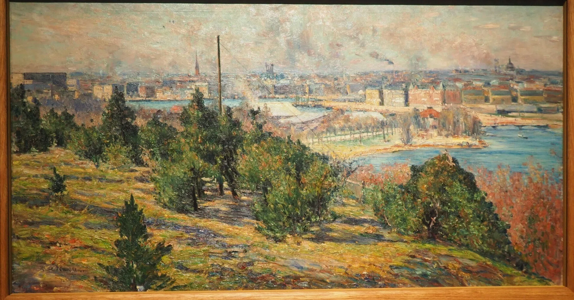 * vintage picture ❀ スウェーデンの街並み 風景画 油絵 東京都美術館'26～スウェーデン絵画 北欧の光、日常のかがやき③｜かず