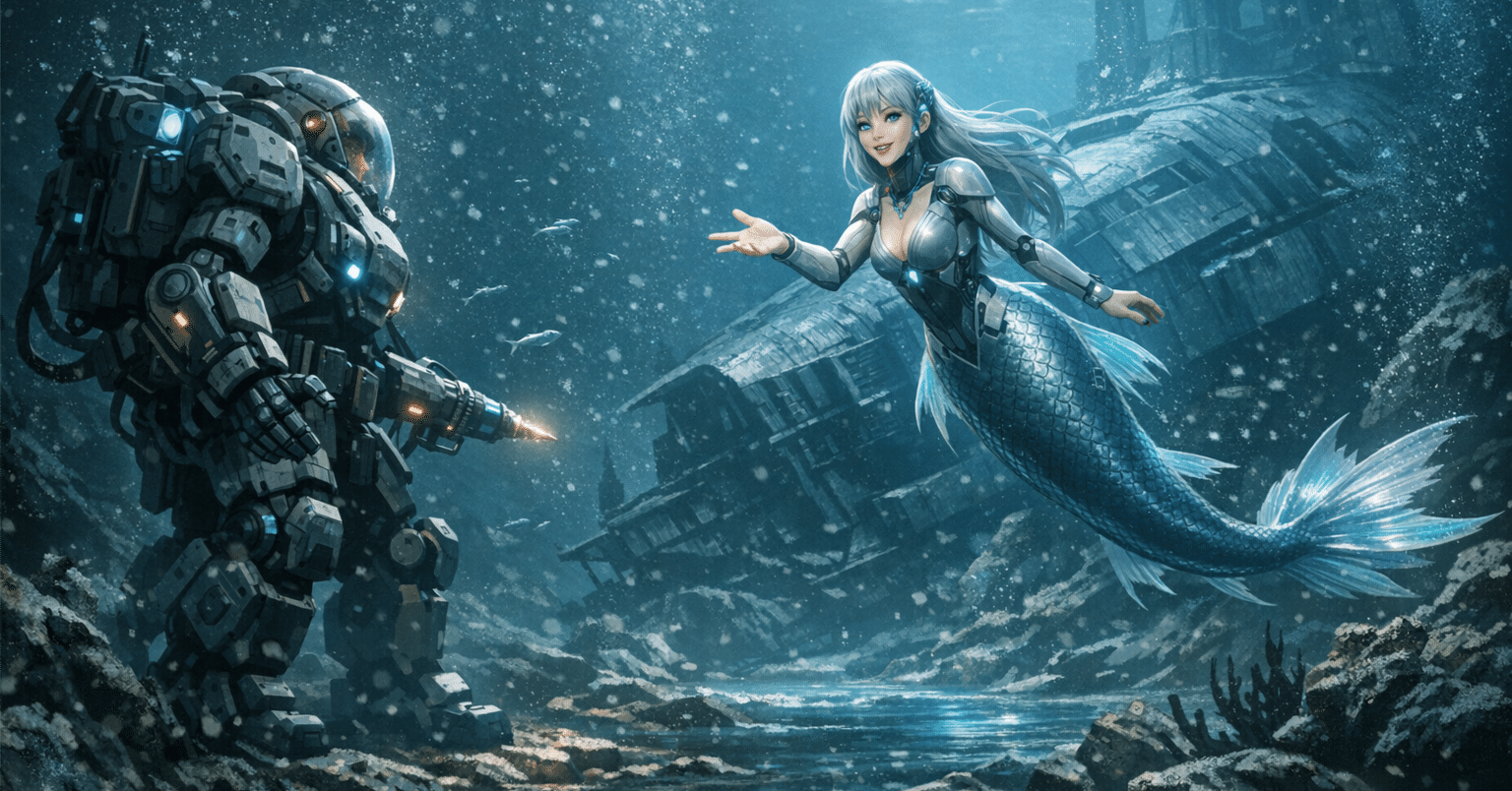 創作系日記】『深淵のほとりを行くもの』と人魚｜nazomura