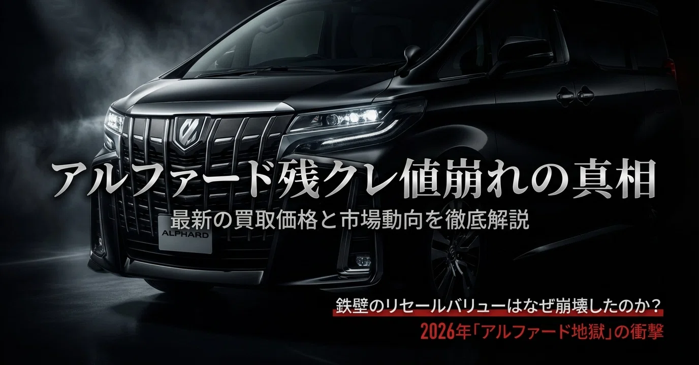 アルファード残クレ値崩れの真相｜2026年最新の買取価格と市