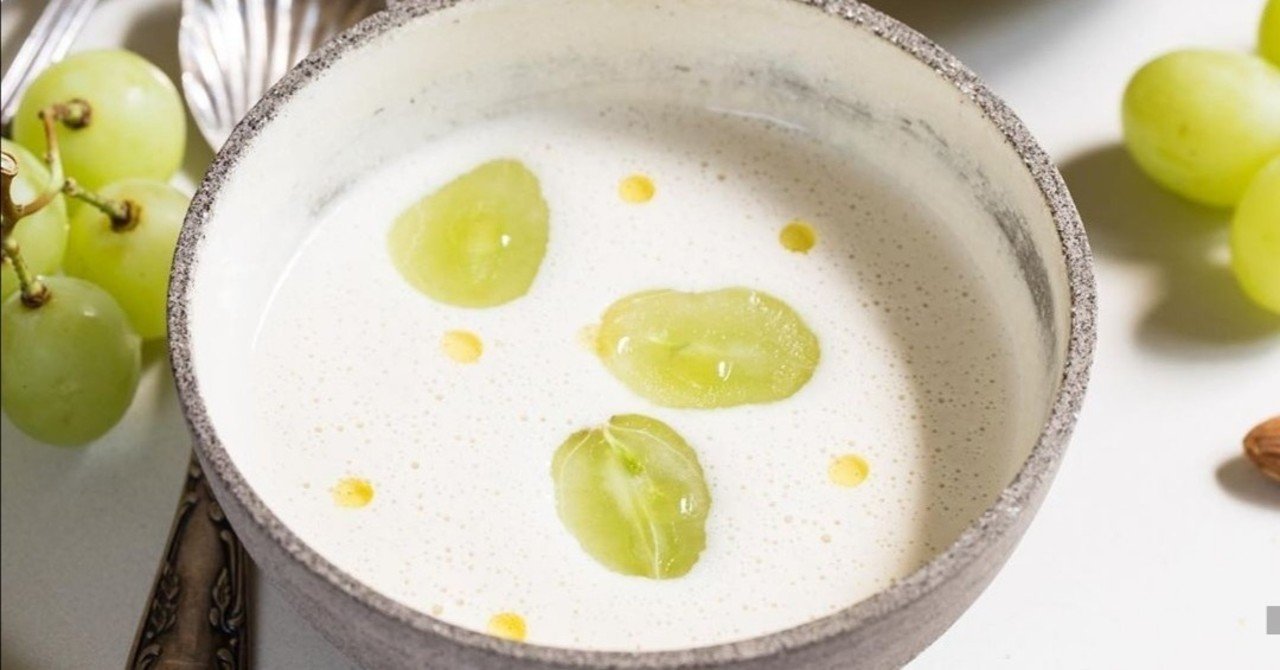 動画】白いガスパチョ にんにくとアーモンドのスープ【アホ・ブランコ