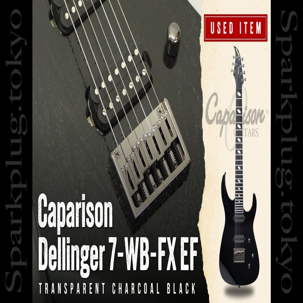 特選中古品！キャパリソンによる7弦ギター「Dellinger 7-WB-FX」が中古