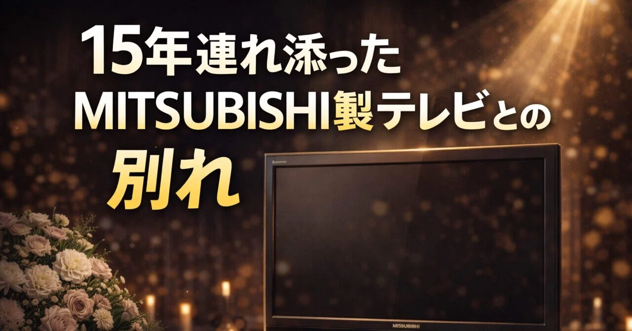 15年連れ添ったMITSUBISHI製テレビとの別れ｜わいえす日記