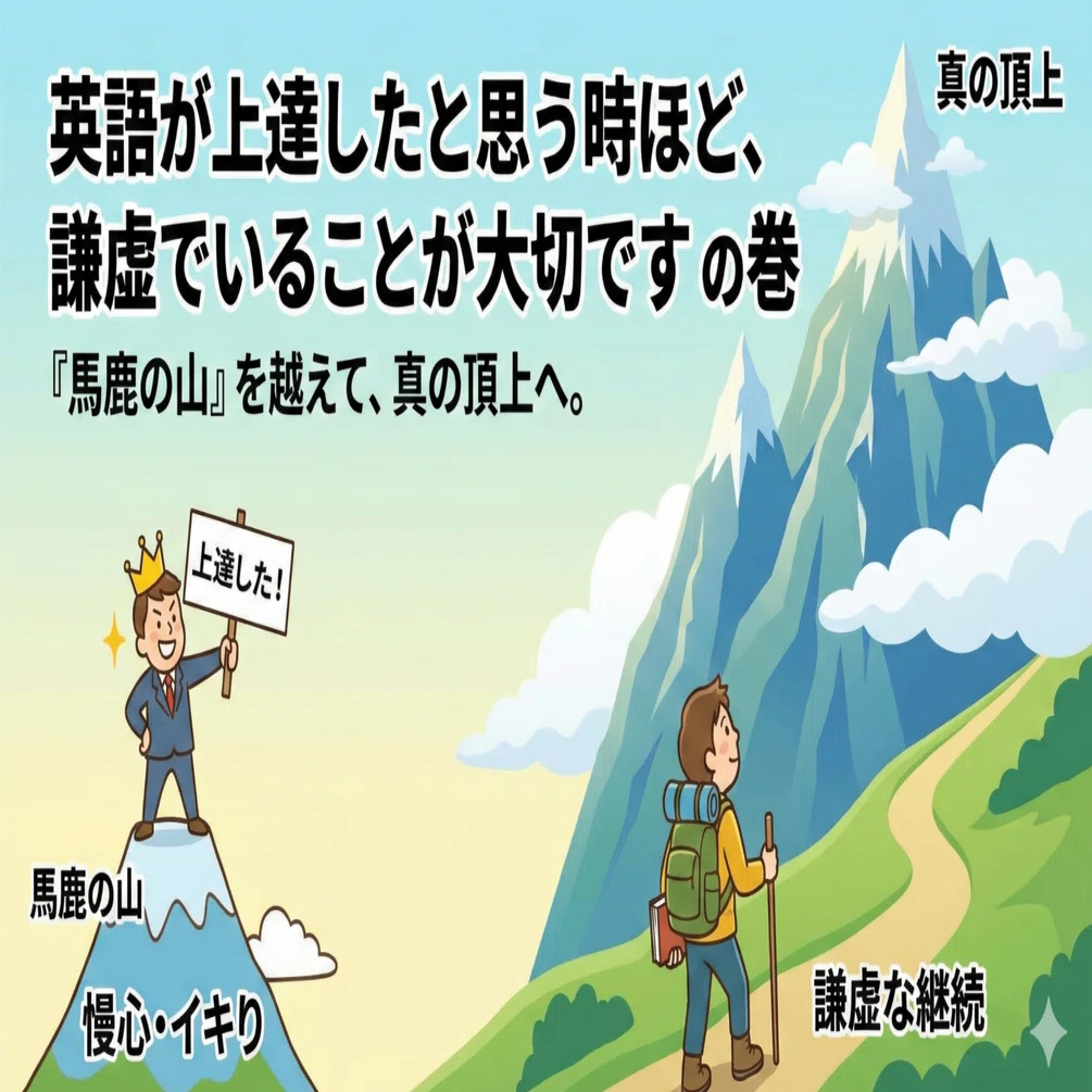 英語が上達したと思う時ほど、謙虚でいることが大切です の巻