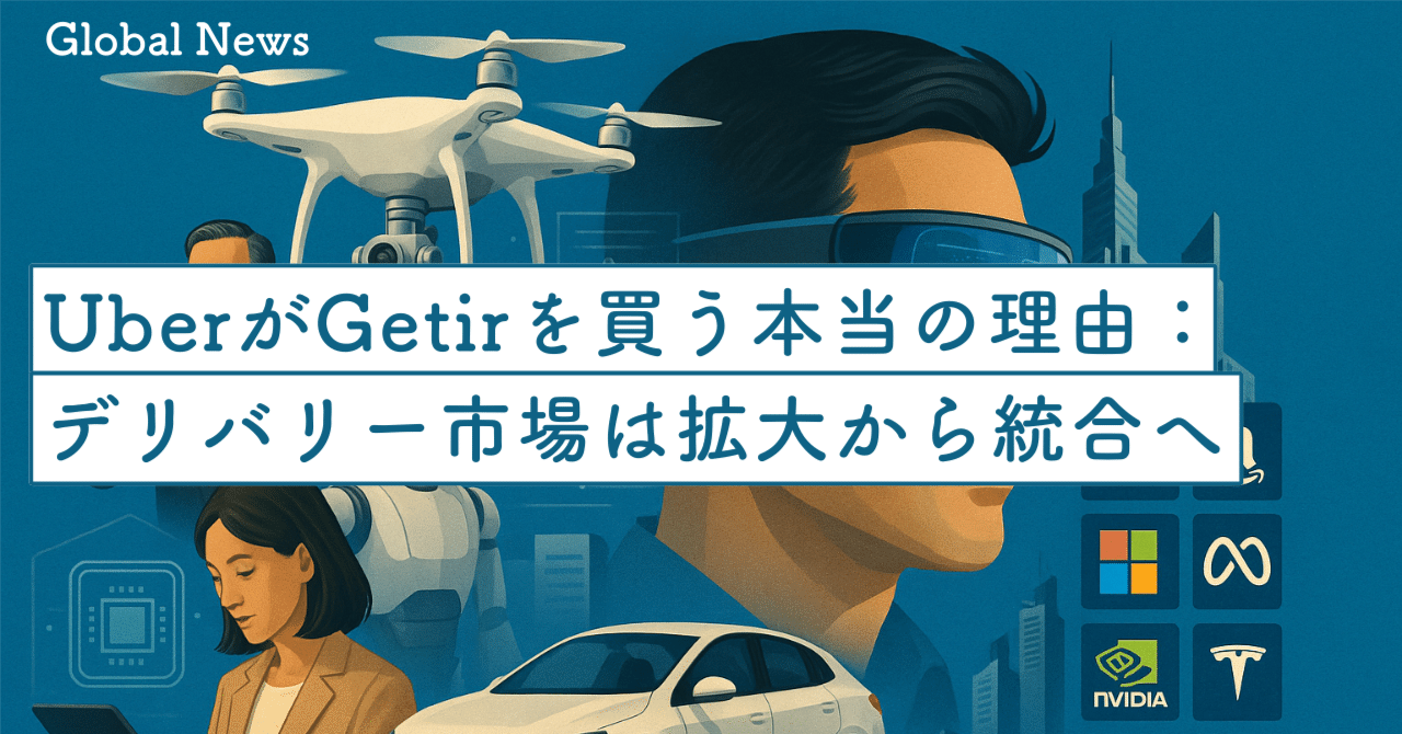 UberがGetirを買う本当の理由：デリバリー市場は「拡大」から「統合