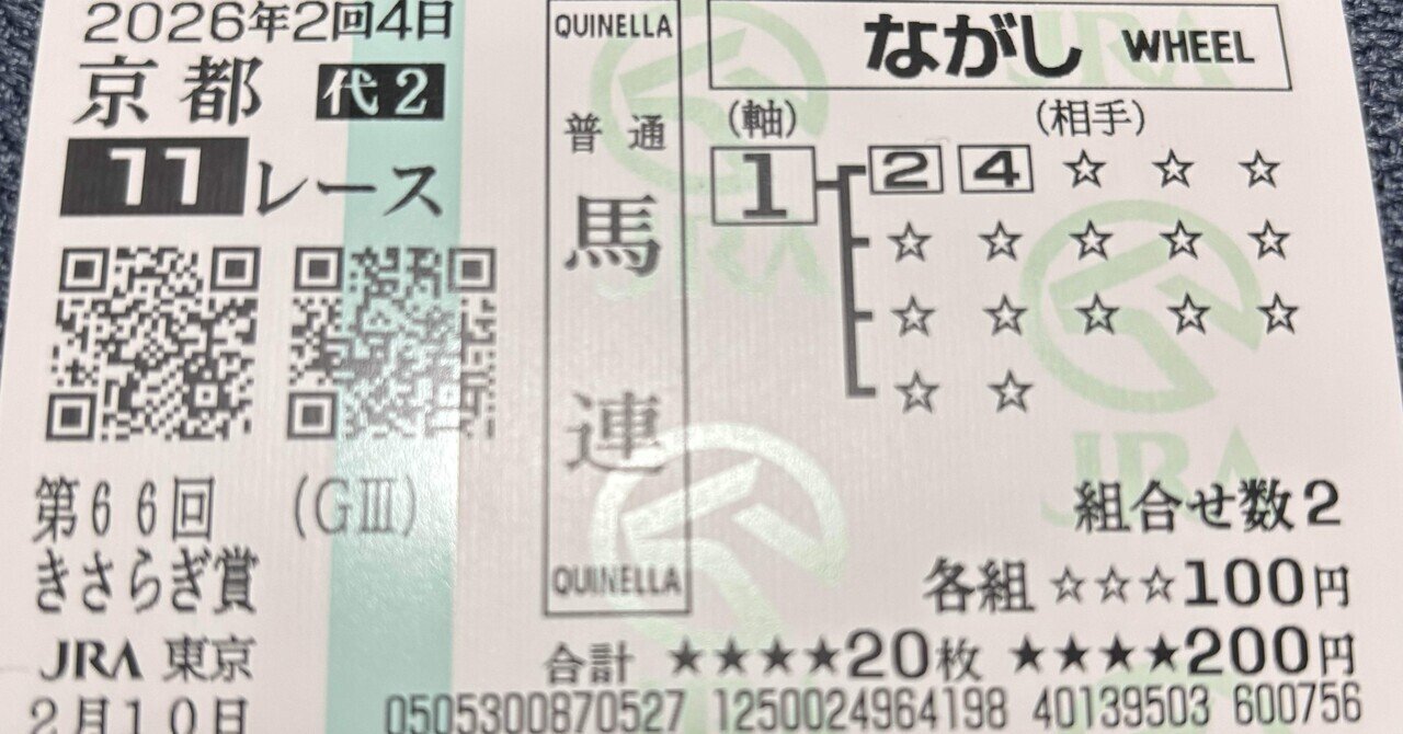 2/10 東京競馬代替開催メモ｜jigen