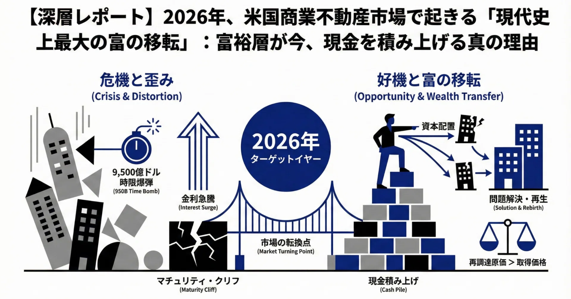 深層レポート】2026年、米国商業不動産市場で起きる「現代史上最大の富