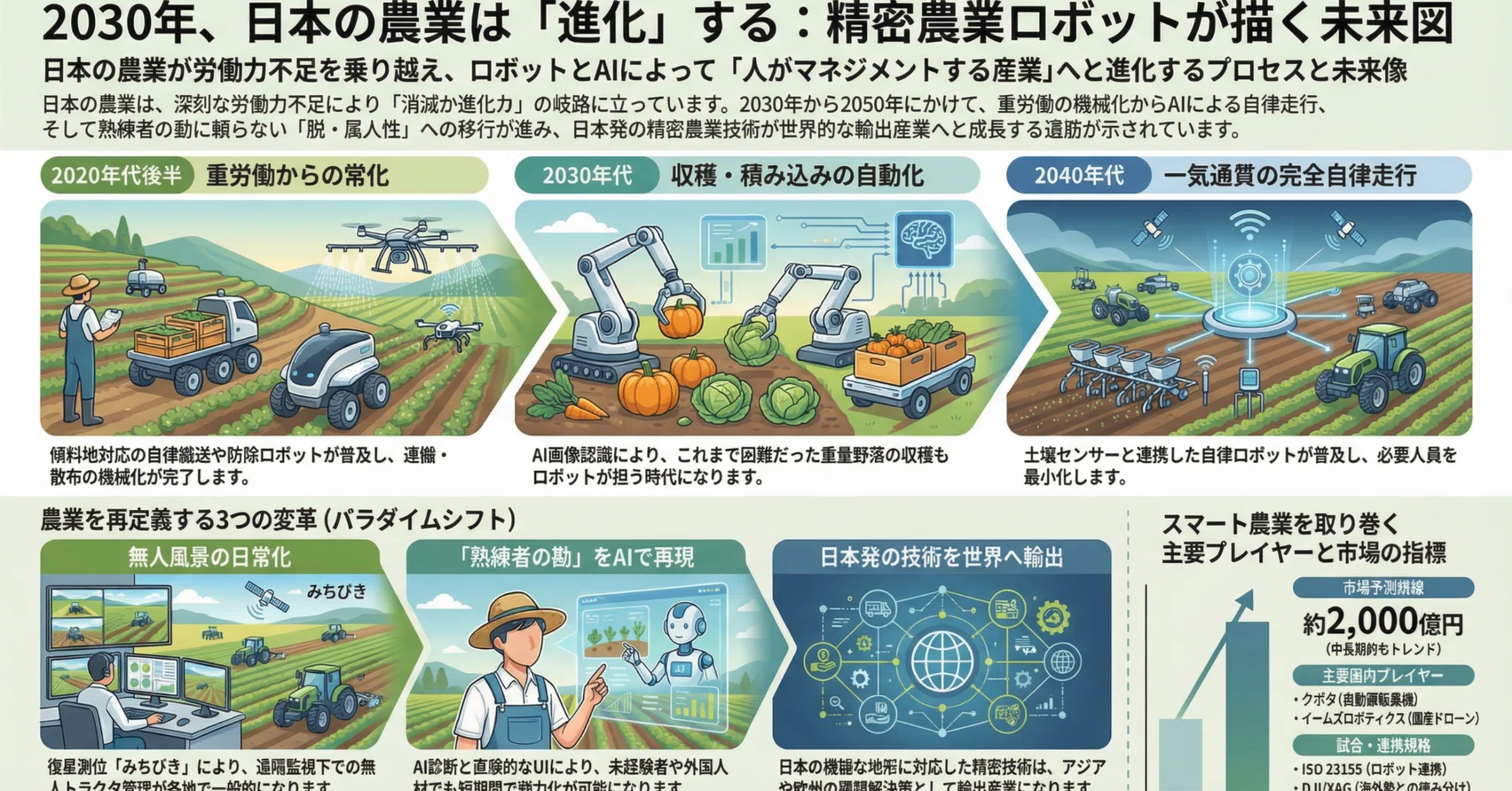 土壌の知能、国家の防壁―2030年、日本の「精密農業ロボット」が世界を