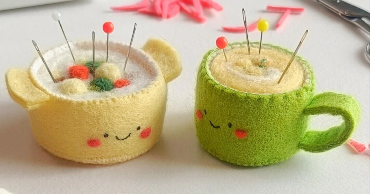 羊毛フェルトのピンクッション｜みにもふ[minimofuu toy/mimiminini