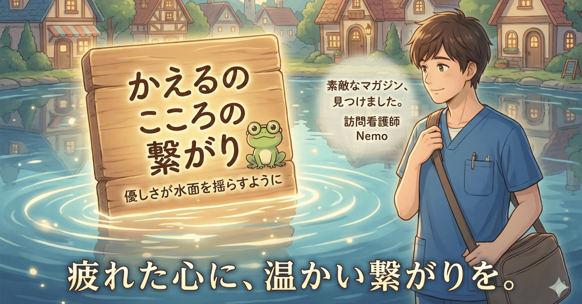 優しさが水面を揺らすように。素敵なマガジン「かえるのこころの繋がり