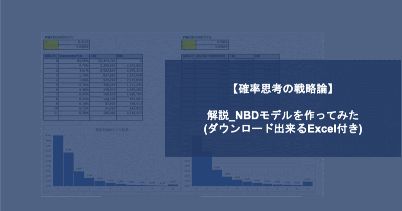 確率思考の戦略論_【市場構造理解】NBDモデル解説（NBDモデルができるExcel付き）