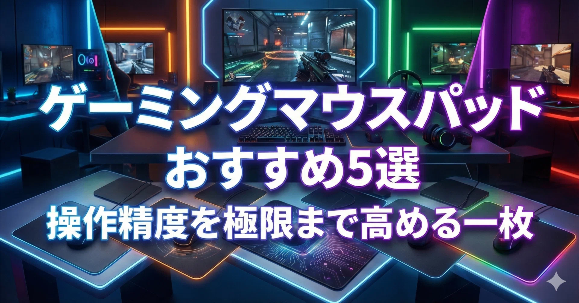2026年最新版】ゲーミングマウスパッドおすすめ5選｜操作精度を極限