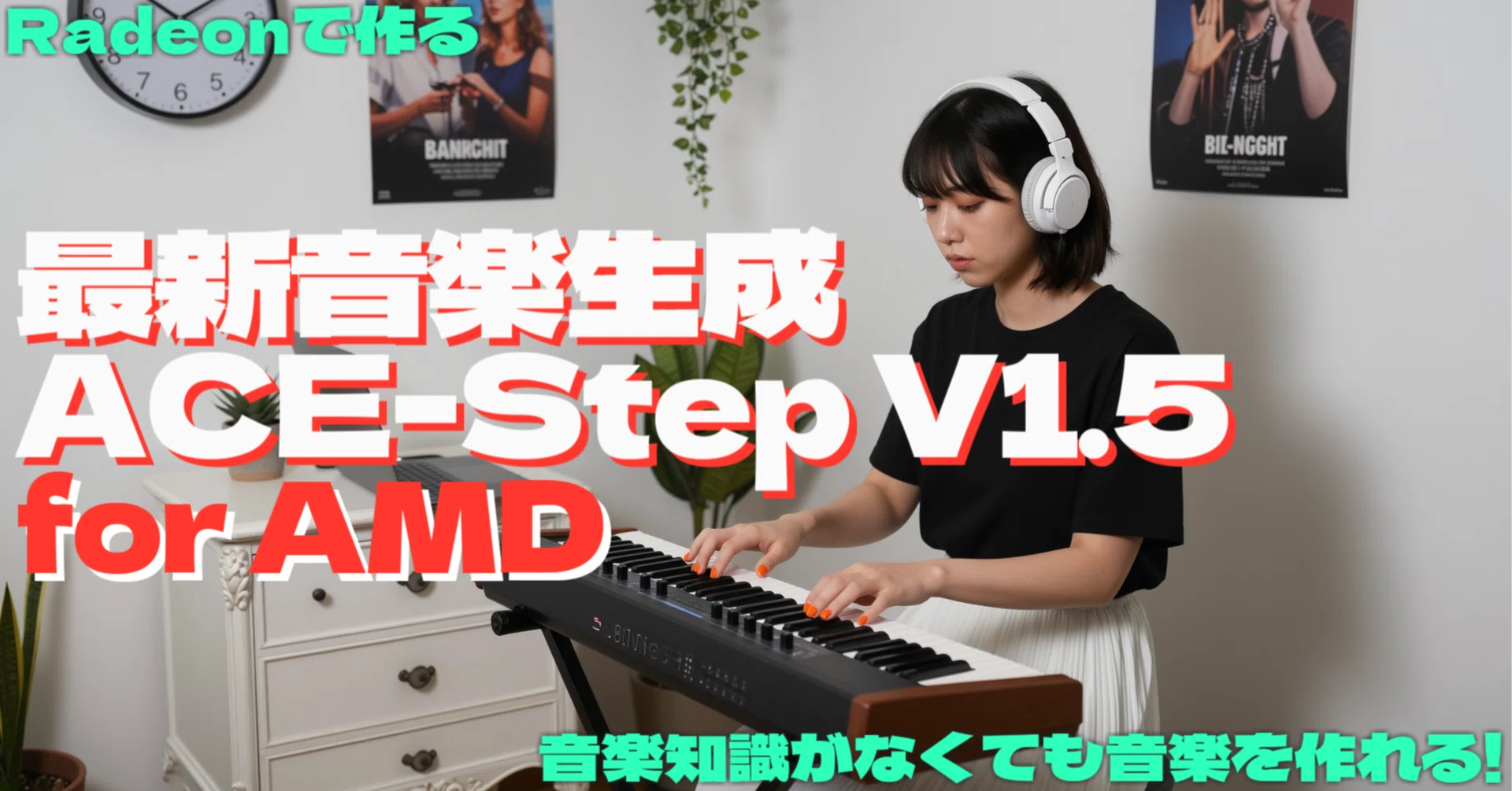 AMDで最新音楽生成ACE-Step v1.5を遊びたおす｜ふつおじ
