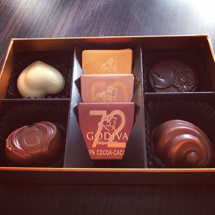 妻からバレンタインにもらったGODIVAのチョコレート