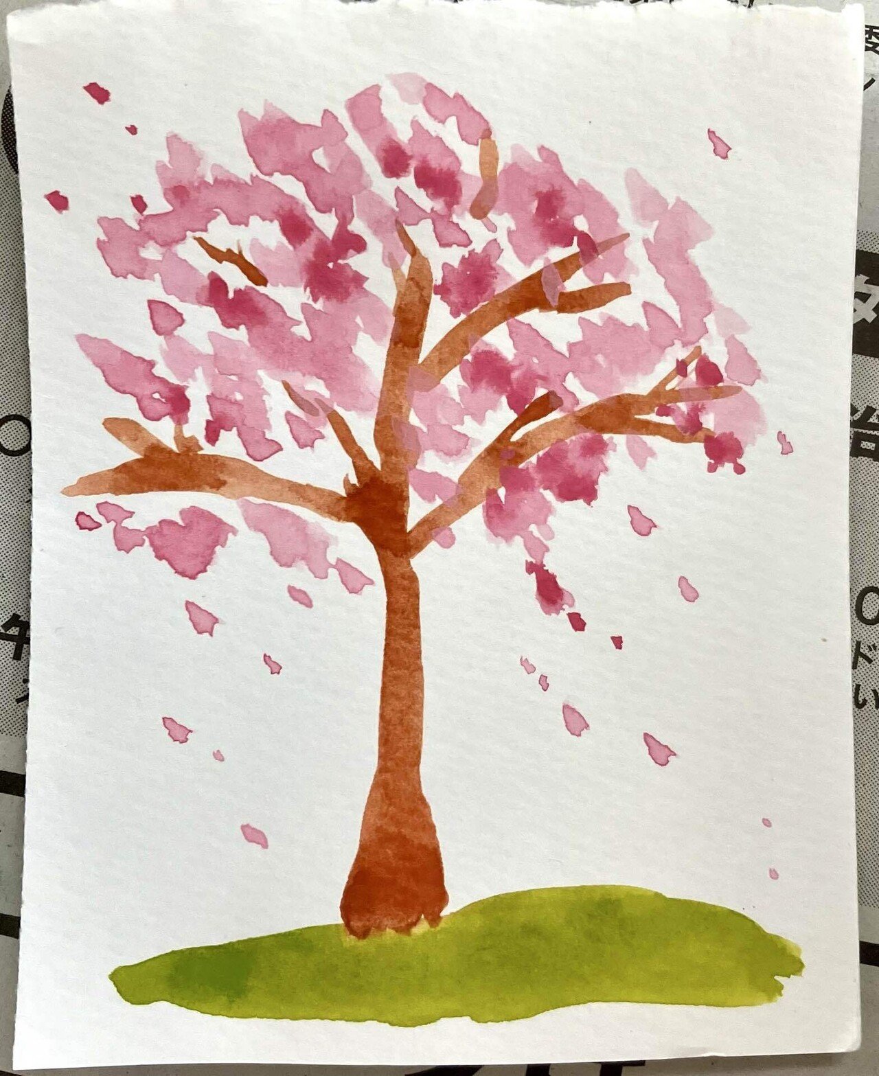 水彩画の練習｜らくぼろ