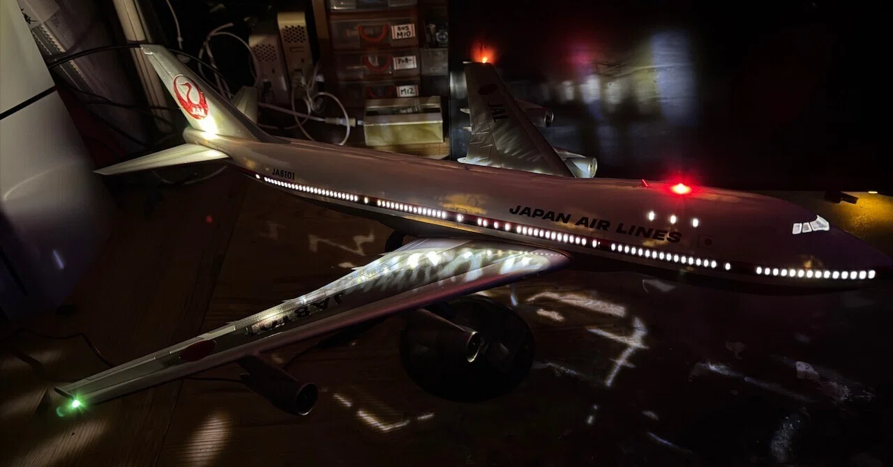 1/100 B747ジャンボジェットの模型再生（その8 完成！）｜真田二郎