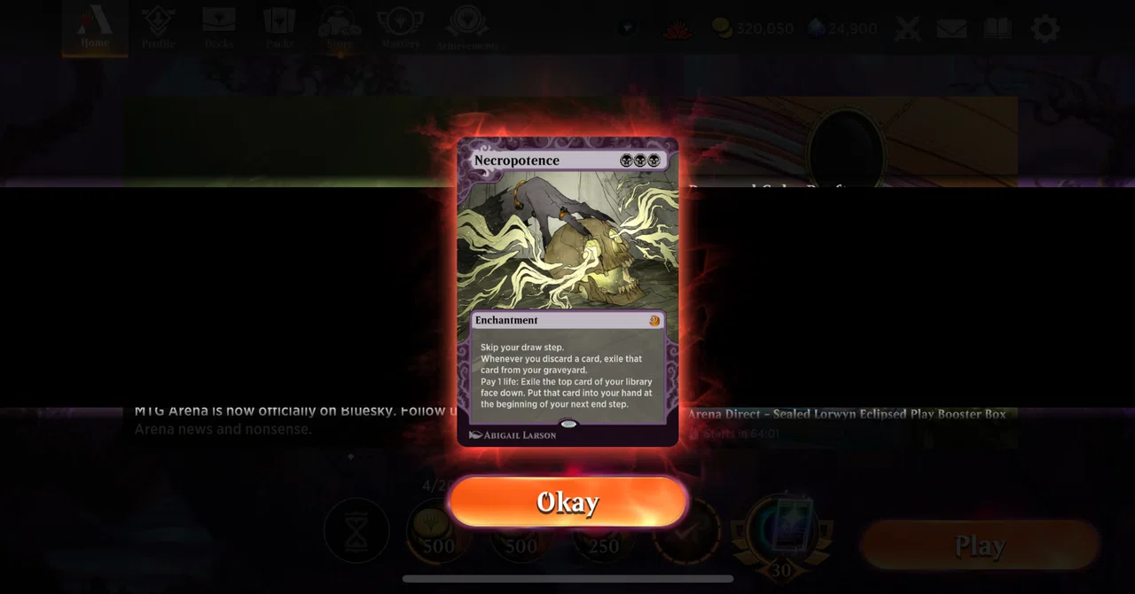 MTGアリーナ】タイムレス史上初の制限改訂、ネクロポーテンス｜Numb