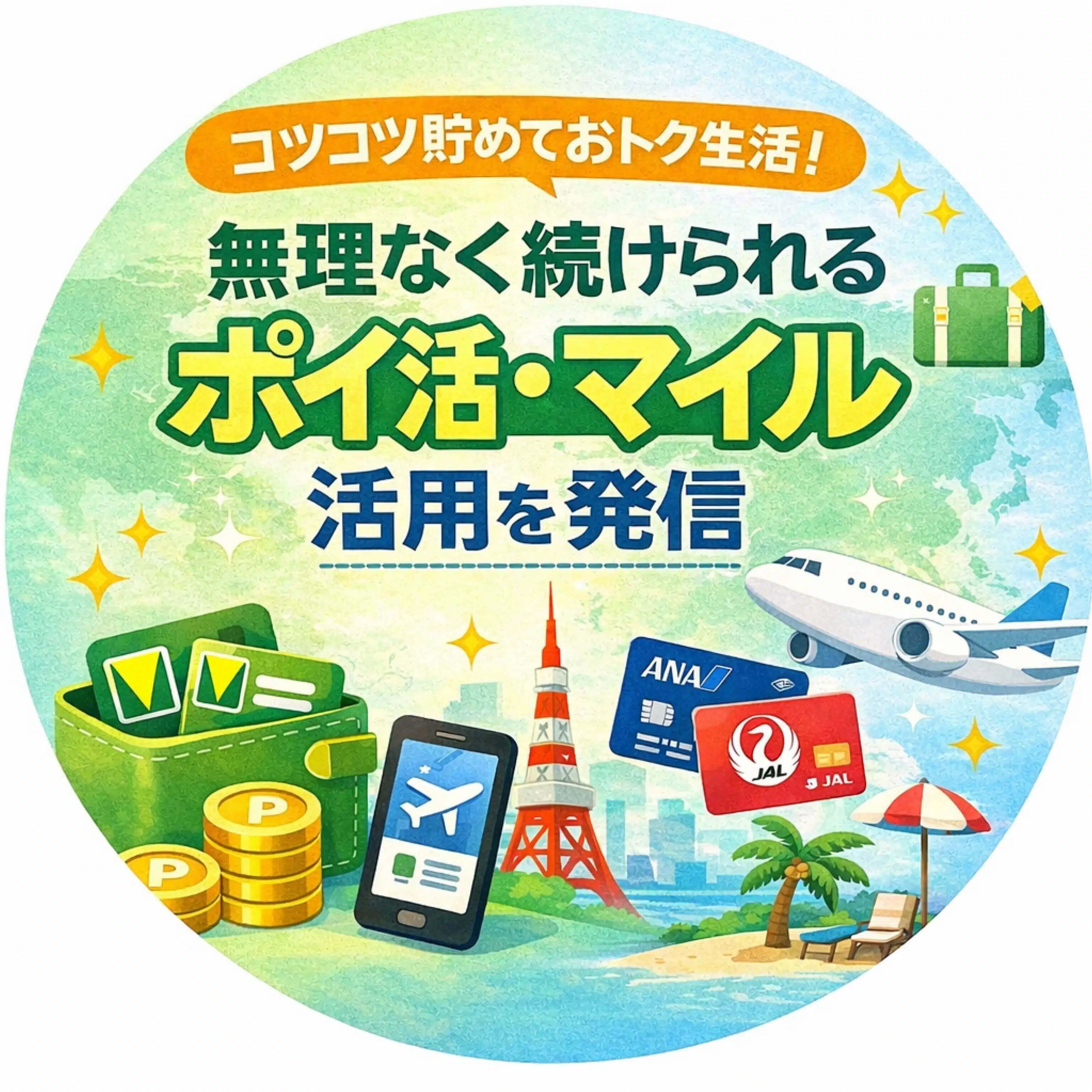 無理なく続けられるポイ活・マイル活用を発信。実際に行った旅行体験記あり