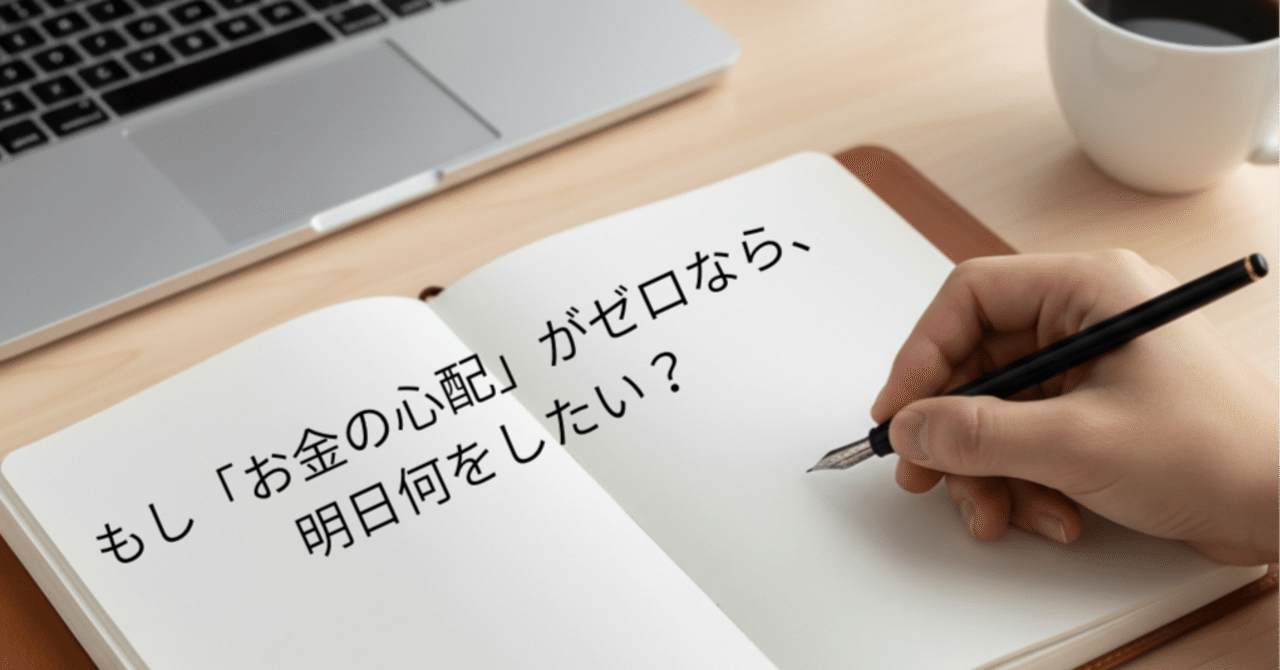 もし「お金の心配」がゼロなら、明日何をしたい？