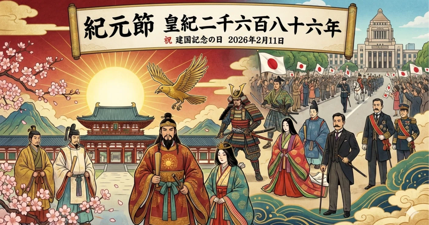 紀元節 皇紀二千六百八十六年」｜fitenao