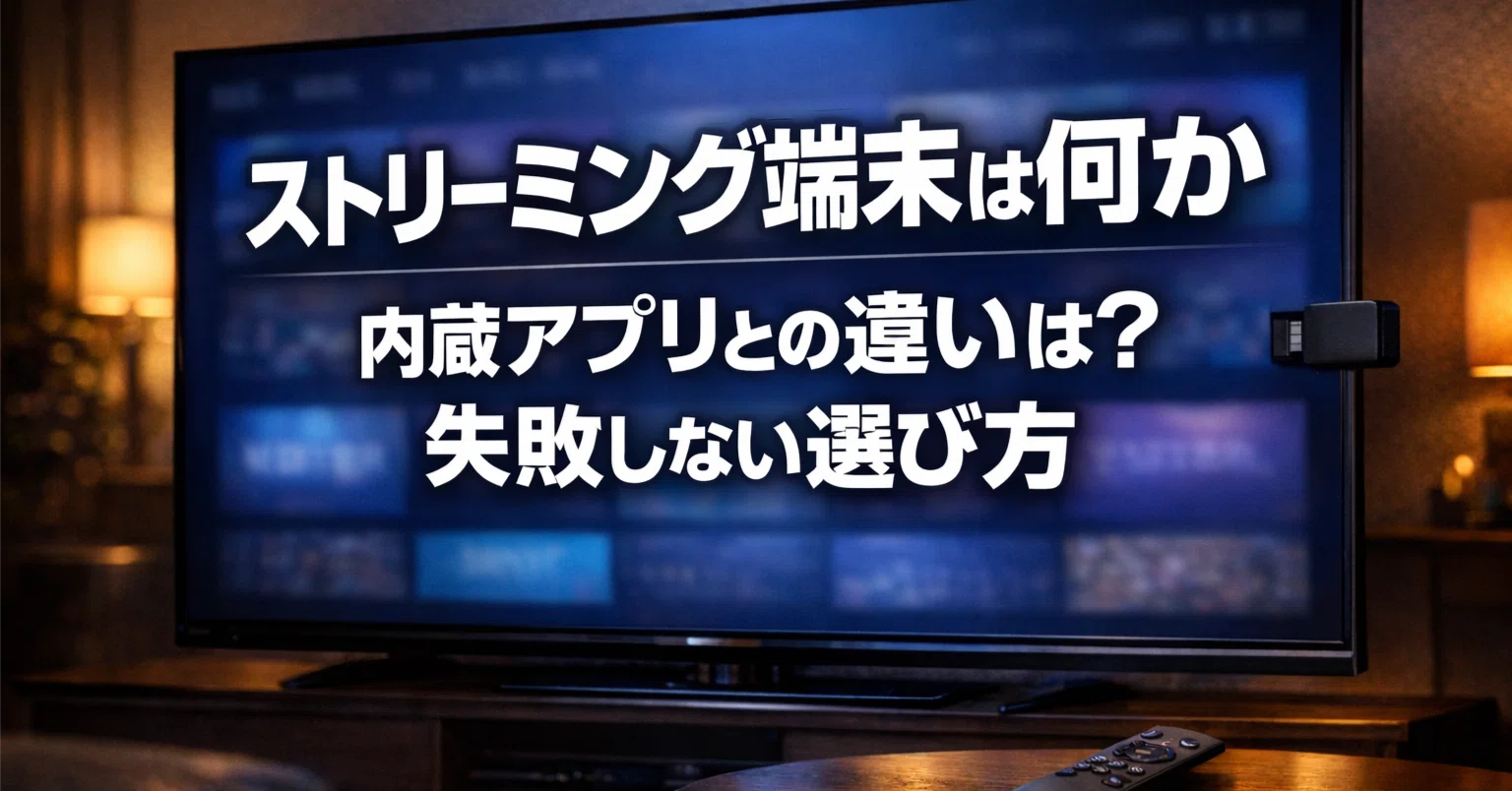 テレビ ストリーミング アプリ