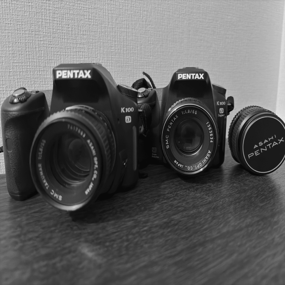整備済完動品 PENTAX K1000 SE + SMC PENTAX 55mm PENTAX K100D｜SMC TAKUMAR 1:1.8/55｜気ままにローディ