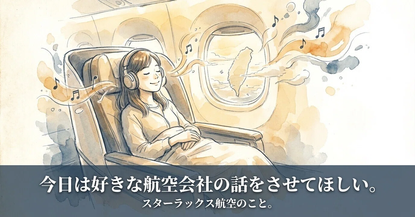 今日は好きな航空会社の話をさせてほしい。スターラックス航空のこと