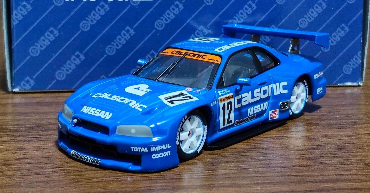 EBBRO 1/43 CALSONIC SKYLINE JGTC 1999｜岡田衛