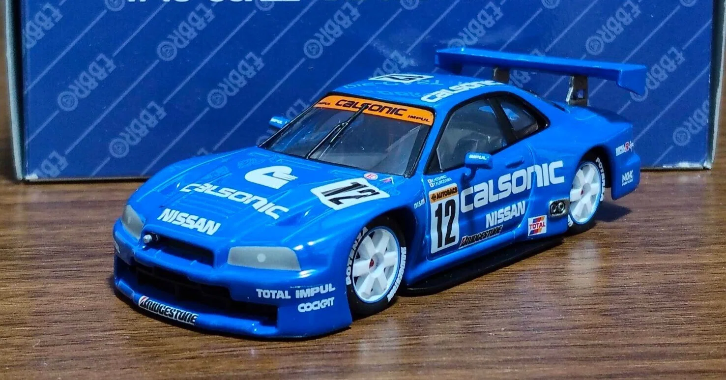 ミニカー EBBRO JGTC CALSONIC SKYLINE Calsonic Skyline R32 JGTC 1994 #1 - Ebbro 1/43 - Scale car photo 1/43