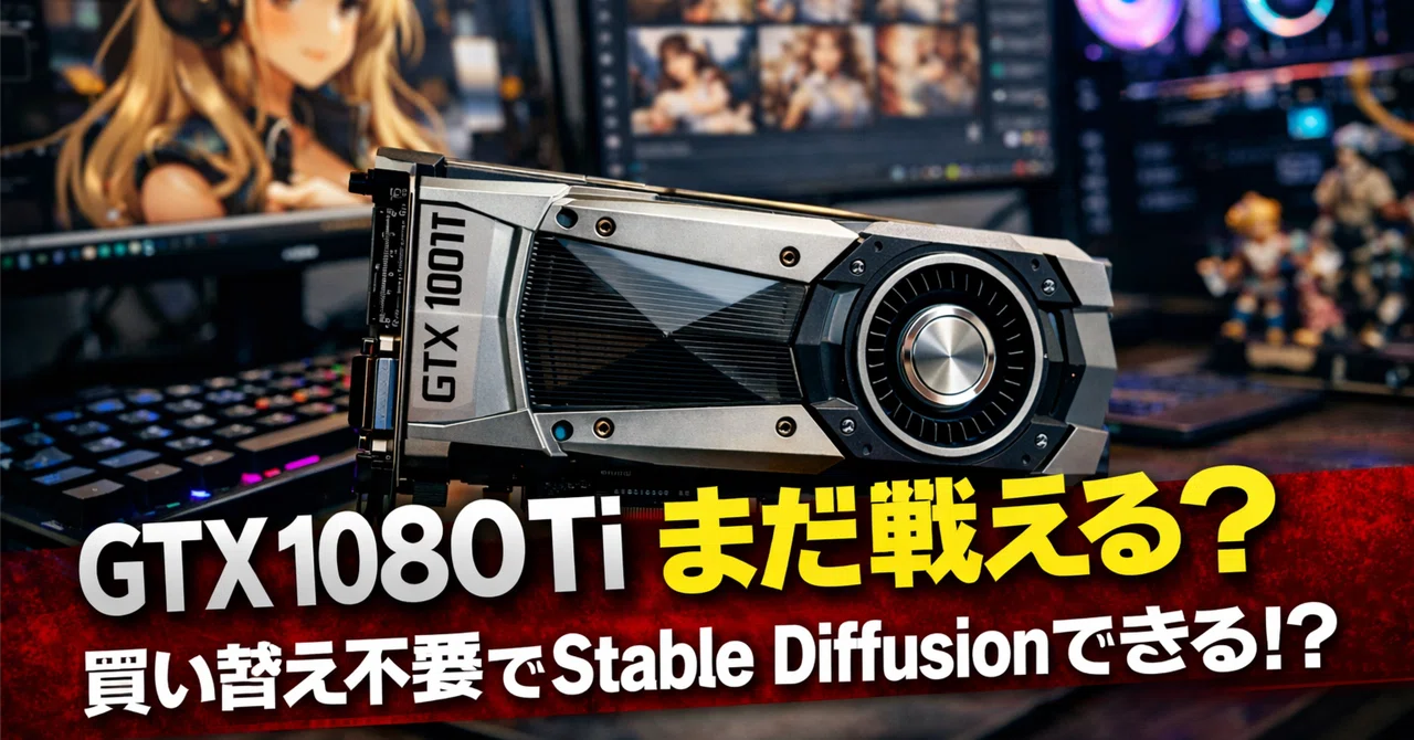 【2026年最新】GTX 1080 Tiはまだ戦える?Stable Diffusion Web UIは買い替え不要で使えるのか徹底検証|兼城 ...