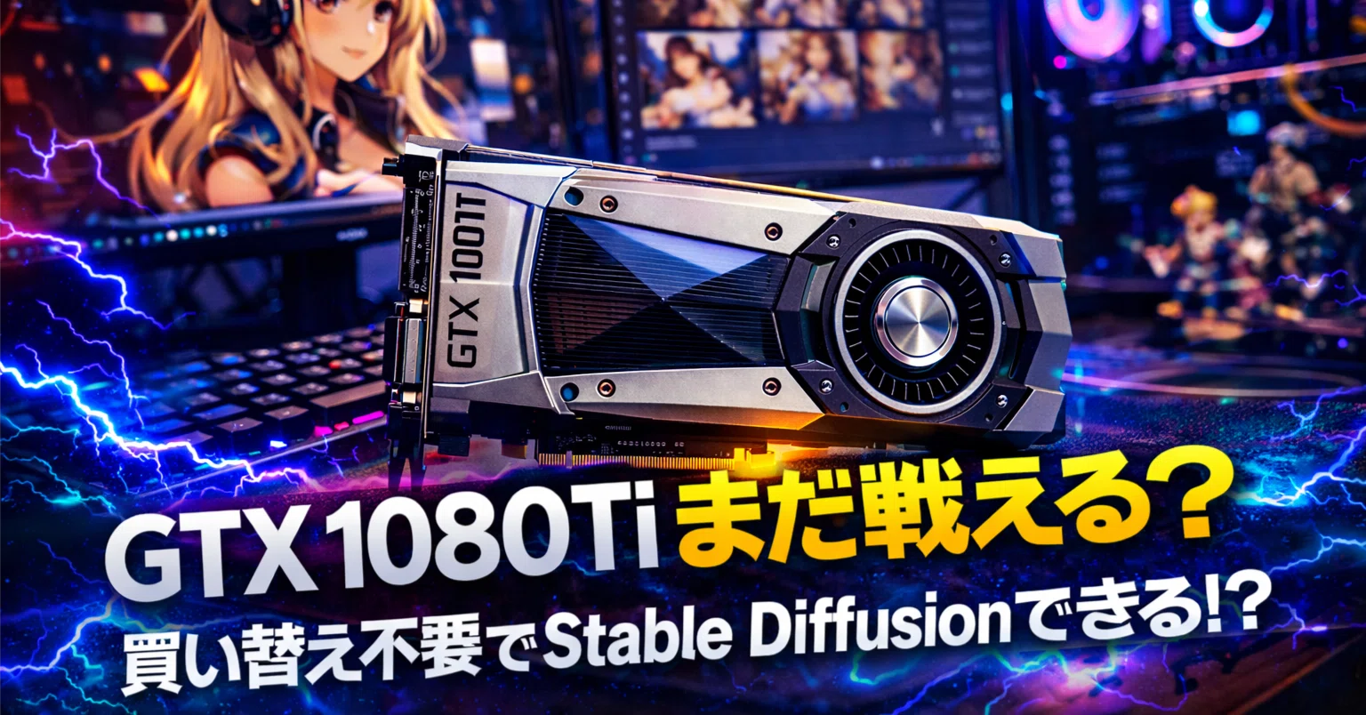 2026年版】GTX 1080 TiでSDXLを“限界まで”動かす裏技まとめ|兼城朝陽 2026年版】GTX 1080 TiでSDXLを“限界まで”動かす裏技まとめ|兼城朝陽