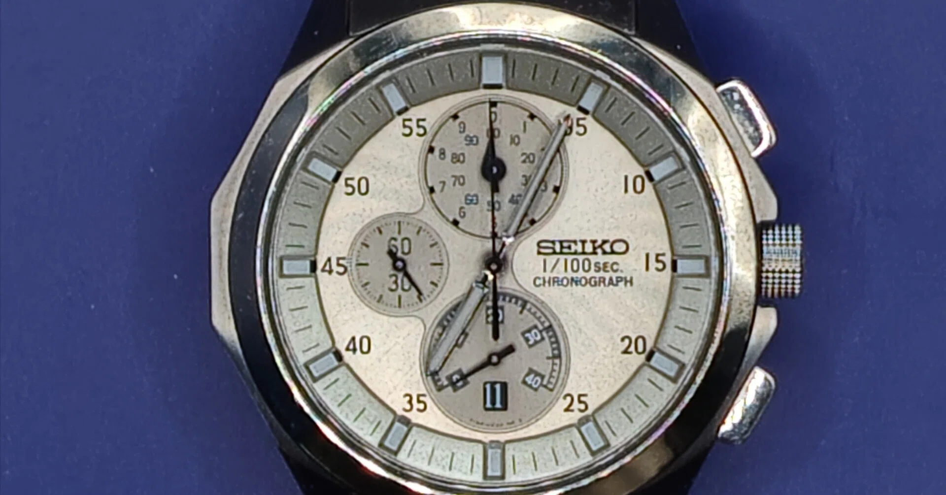 稼働品】SEIKO セイコー クロノグラフ 1/100sec スピードマスター 7T59 