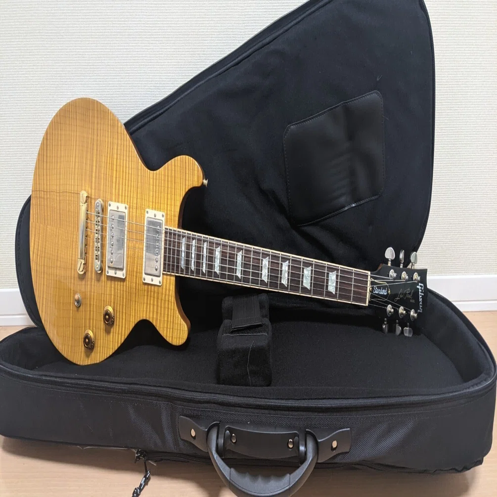 ギター Gibson Les Paul Standard DC Plus black 愛器紹介：Gibson Les Paul Standard Doublecut Plus：軽量×24フレット