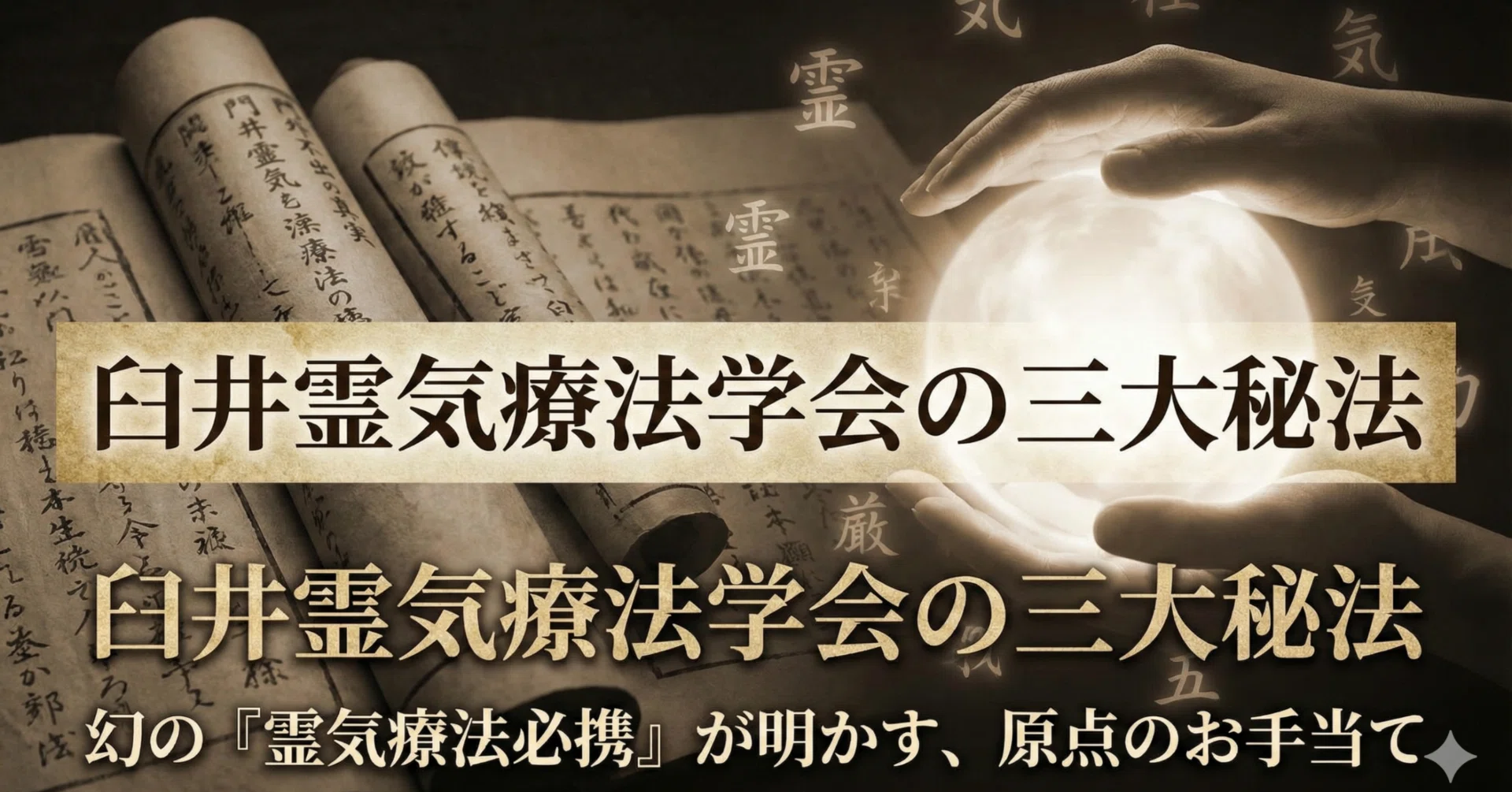 有料記事】門外不出の「臼井霊気療法学会」その真実と、幻の『霊気療法