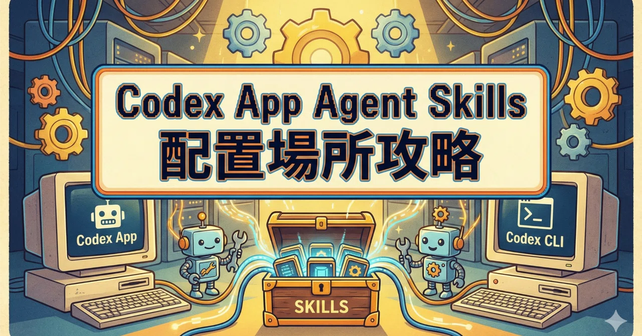 Expanded Codex Agent Codex App の Agent Skills の配置場所は Codex CLI と同じ|Ryo | AI と経営とエンジニアリング