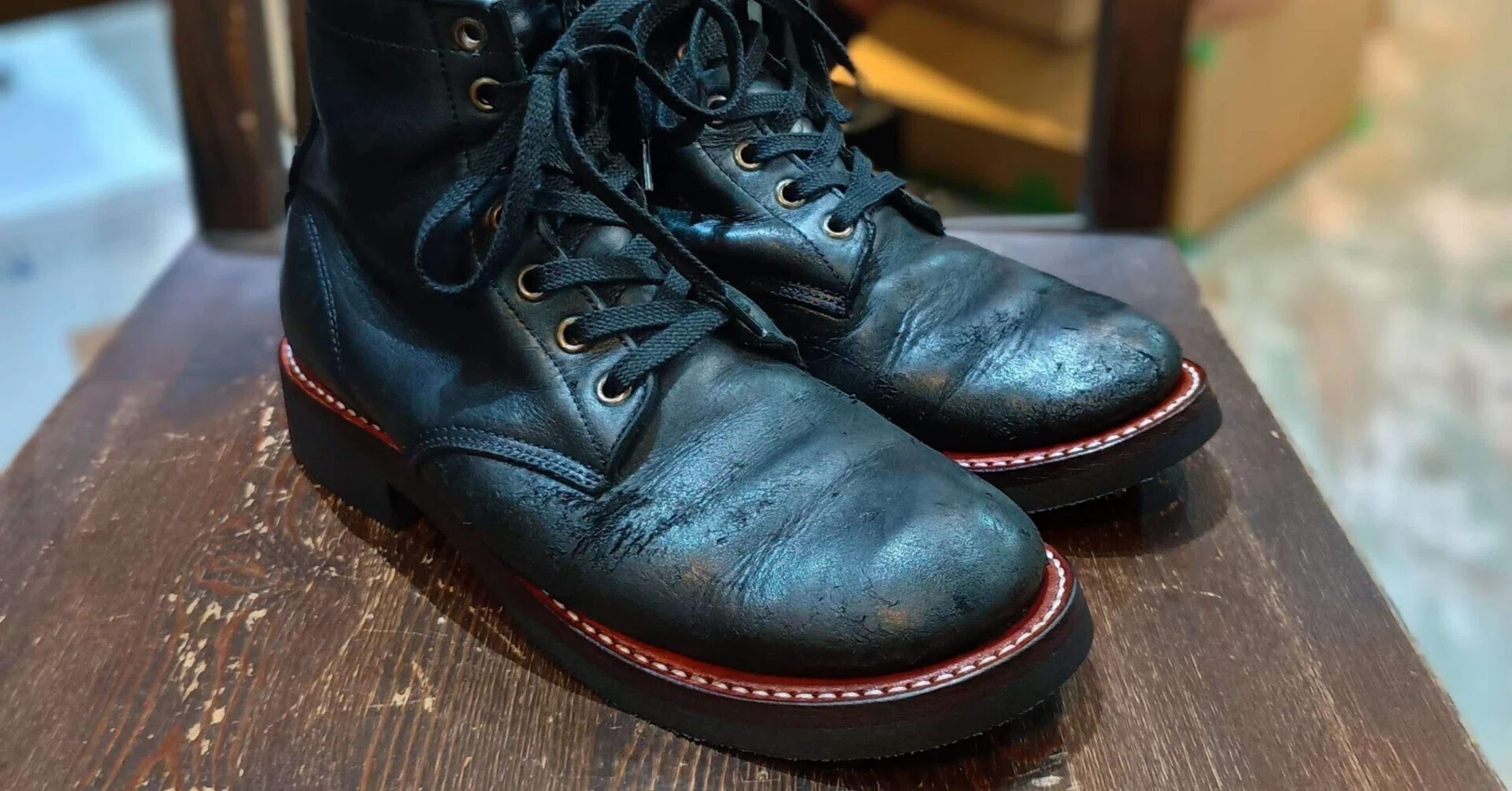 Resole/ソールカスタム】PISTOLERO/ピストレロ+vibram#700，Rewelt実施