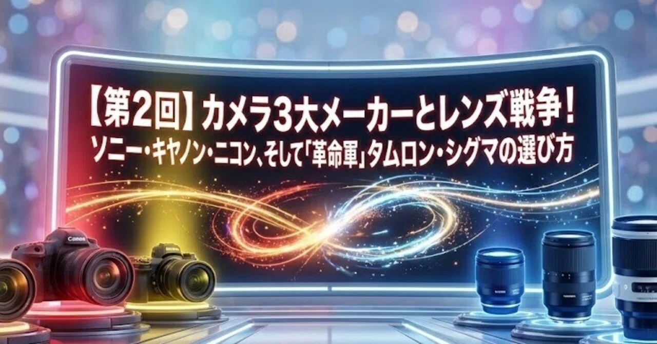 Canon Nikon Tamron MINOLTA 他 レンズ カメラ　まとめ 第2回】カメラ3大メーカーとレンズ戦争！ソニー・キヤノン・ニコン