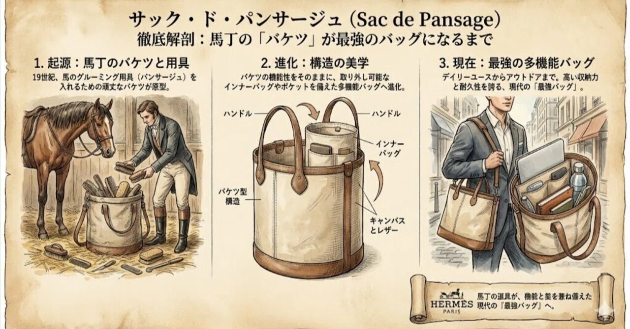サック・ド・パンサージュ (Sac de Pansage) 徹底解剖：馬丁の「バケツ 