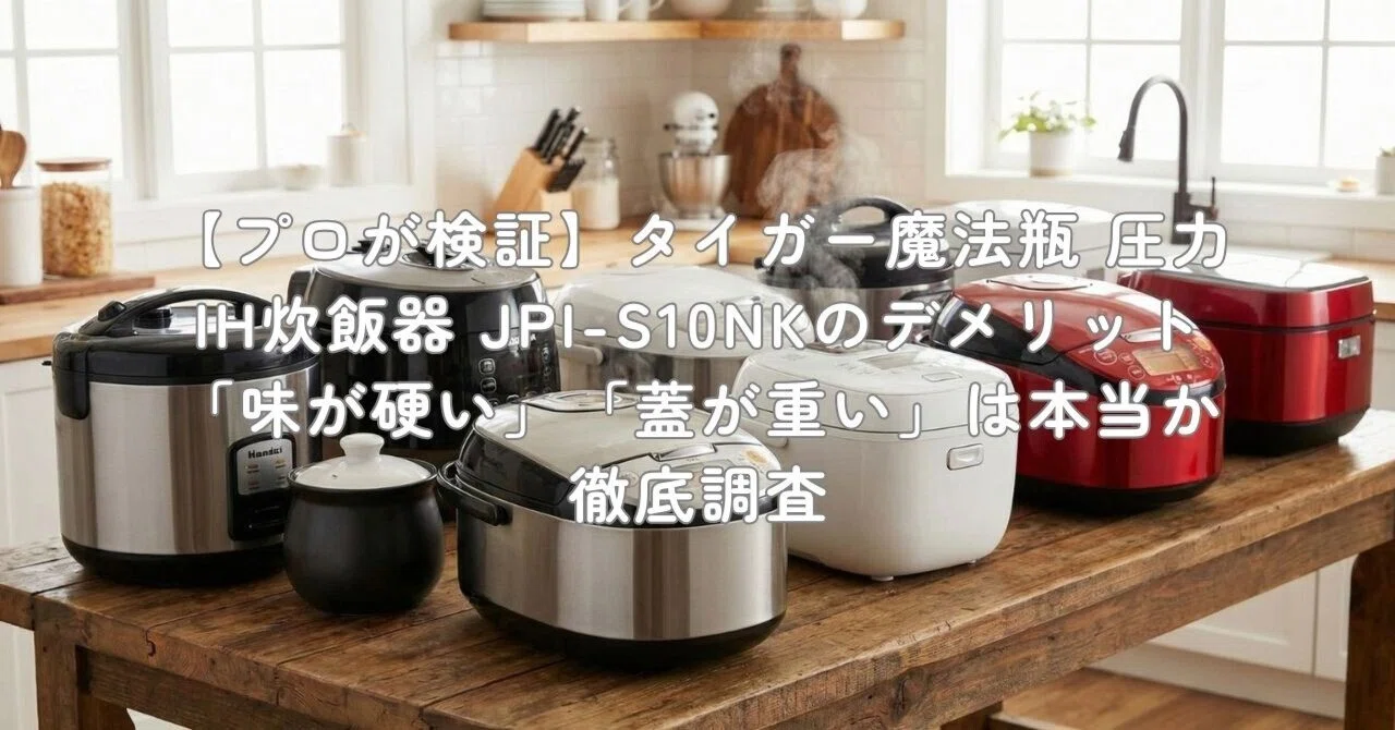 プロが検証】タイガー魔法瓶 圧力IH炊飯器 JPI-S10NKのデメリット「味
