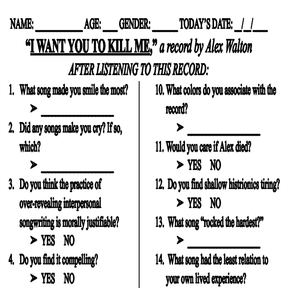 Alex Walton - Hyperconfessional And Overwhelmingly Sincere, 和訳