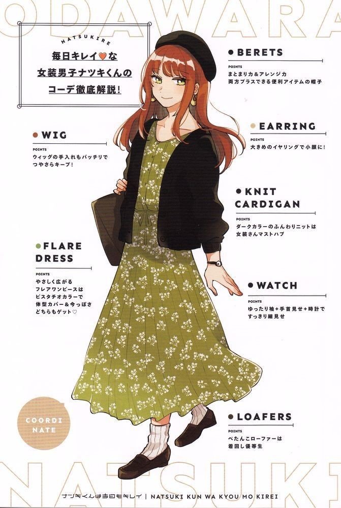 9 ナツキくんは今日もキレイ の女装表現 苑田謙 Note
