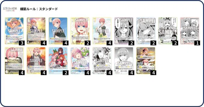 五等分の花嫁カードゲームを遊んでみた感想とデッキ紹介:変装一花