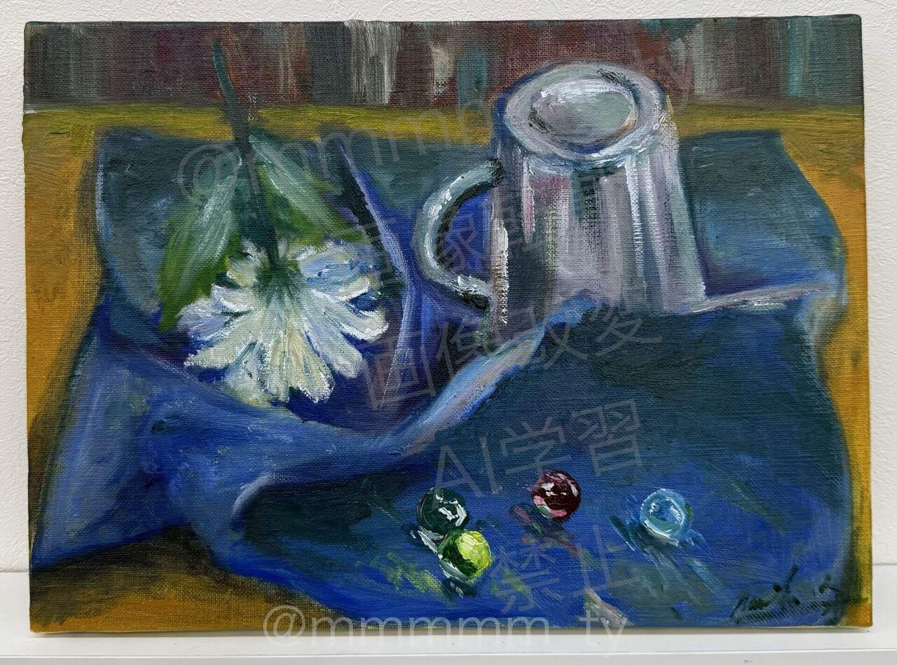 キャンバス内で調和する｜制作過程を語る。油絵作品編｜てぃー